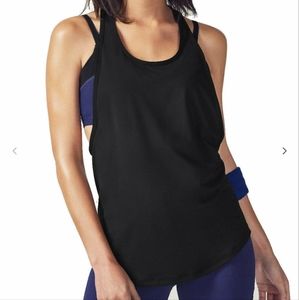 Fabletics Black Hayden Racerback Tank Top